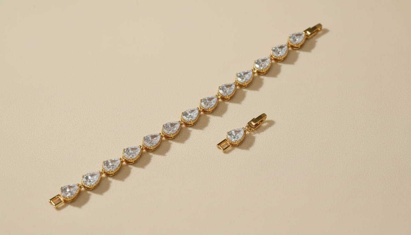 Frosted Glacial Drops Bracelet