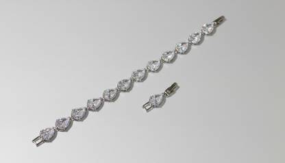 Frosted Glacial Drops Bracelet