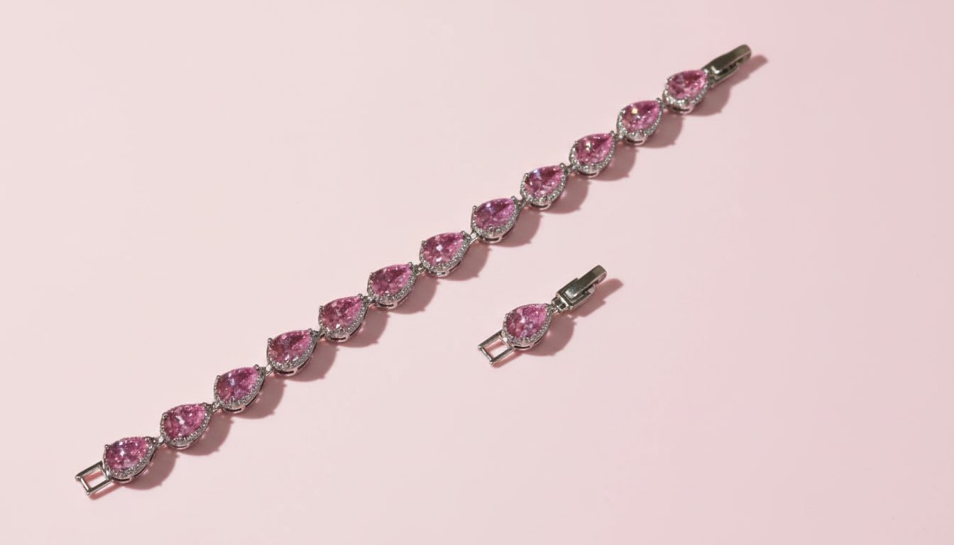 Frosted Glacial Drops Bracelet