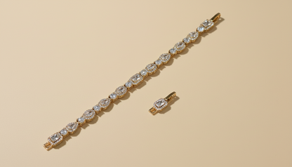 Blizzard Row Chain Bracelet