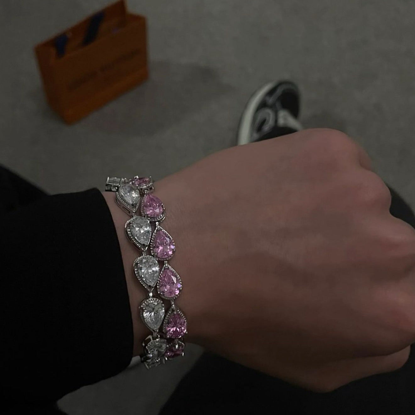 Frosted Glacial Drops Bracelet