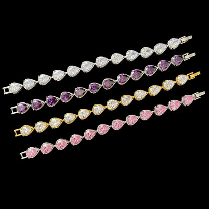 Frosted Glacial Drops Bracelet