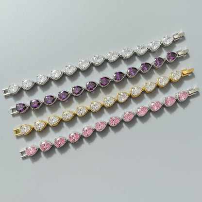 Frosted Glacial Drops Bracelet