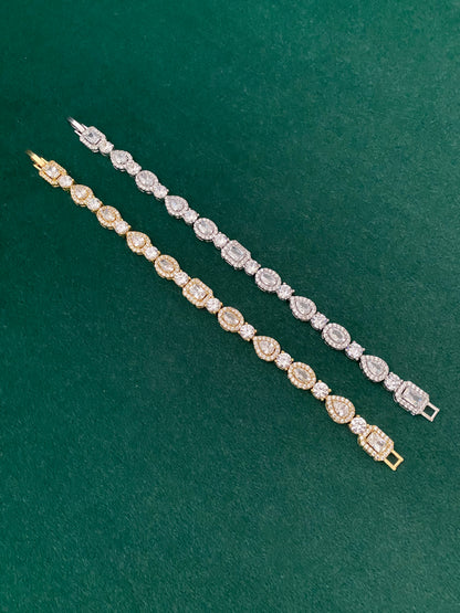 Blizzard Row Chain Bracelet