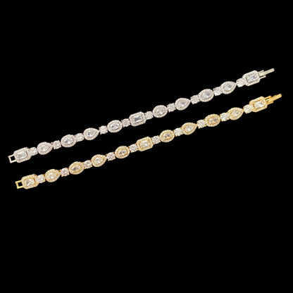 Blizzard Row Chain Bracelet