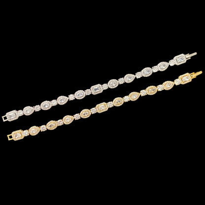 Blizzard Row Chain Bracelet